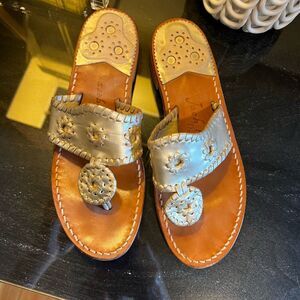 Jack Rogers Gold Palm Beach Sandals